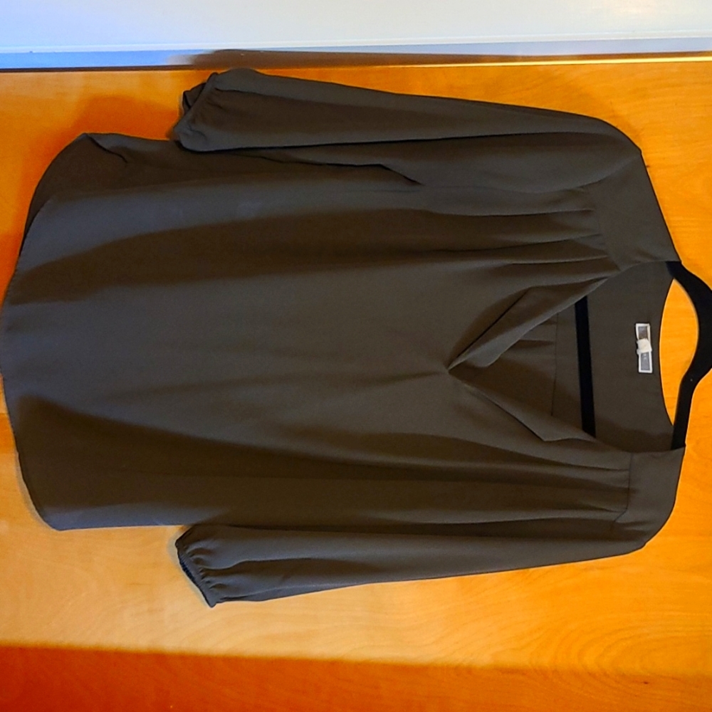 Olive Green Quater Sleeve Blouse